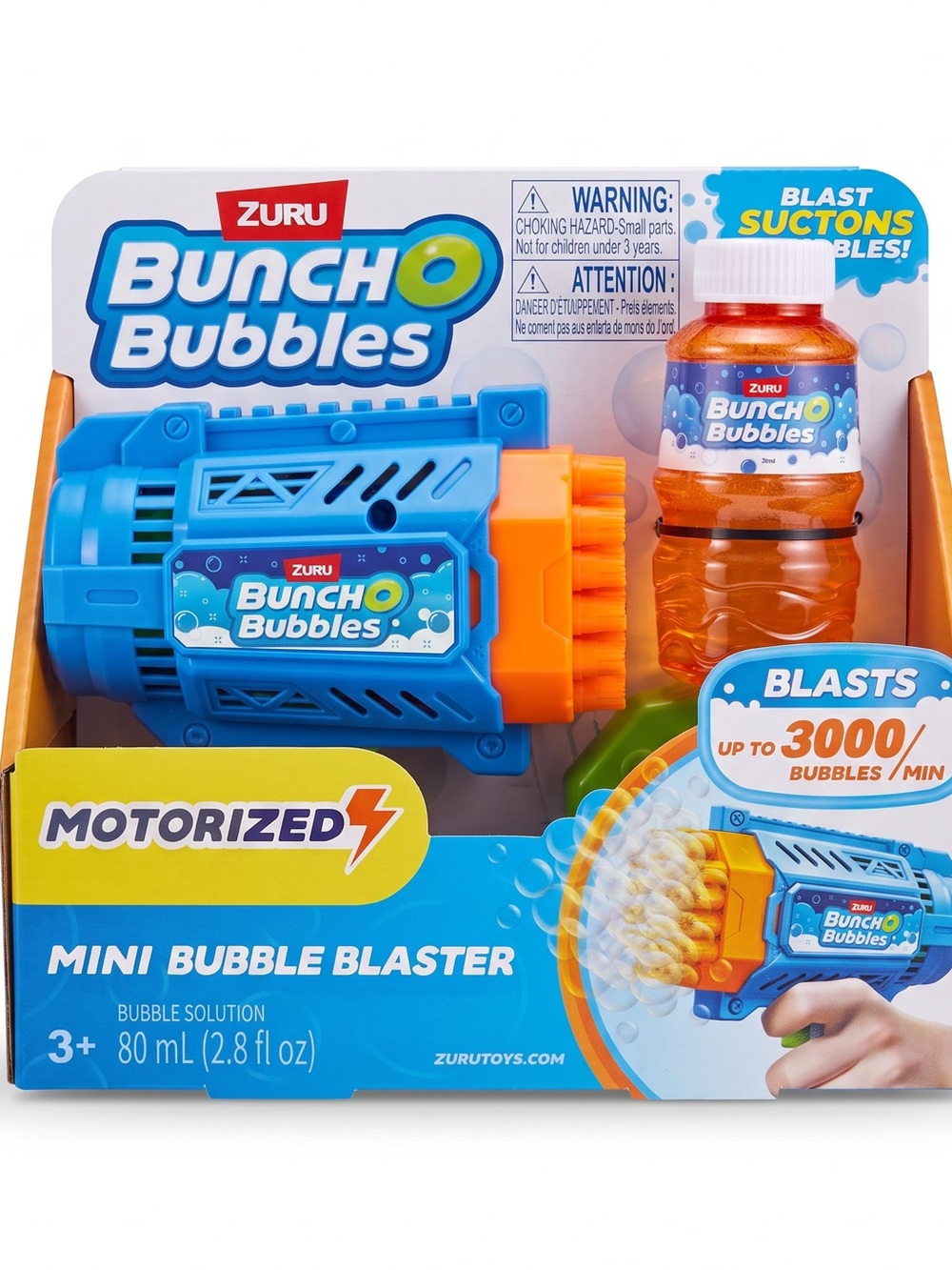 ZURU Bunch O Bubbles Motorized Mini Bubble Blaster - Blue & Orange